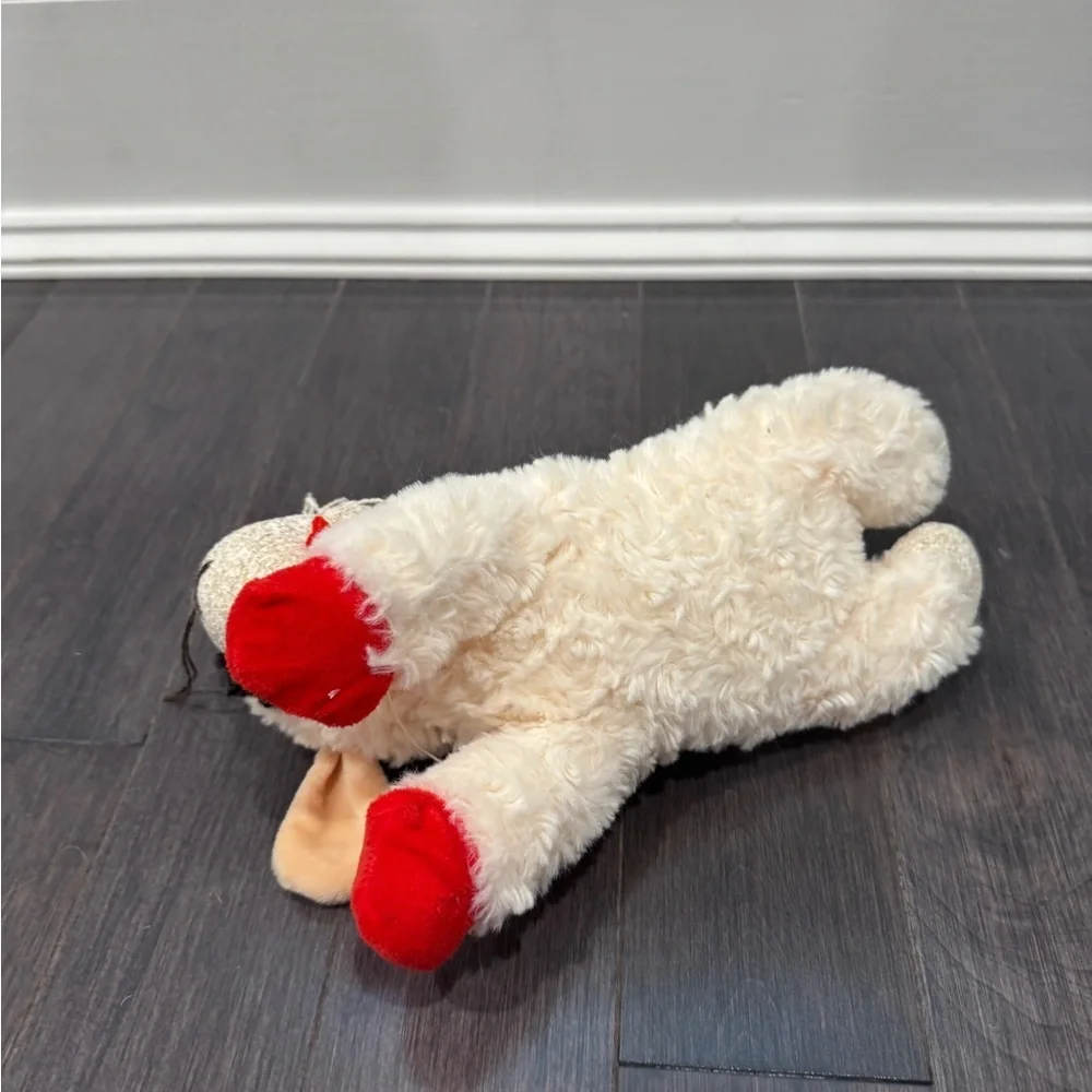 Dreamworks Lambchop Plush Dog Toy - Cream and Red